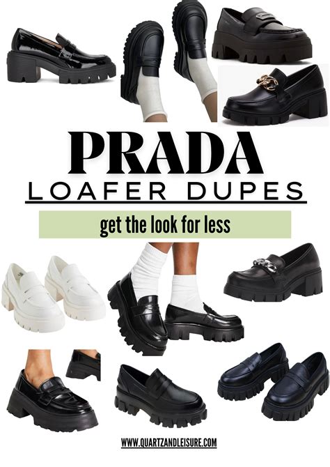 prada loafer dupe|prada monolith boot dupe.